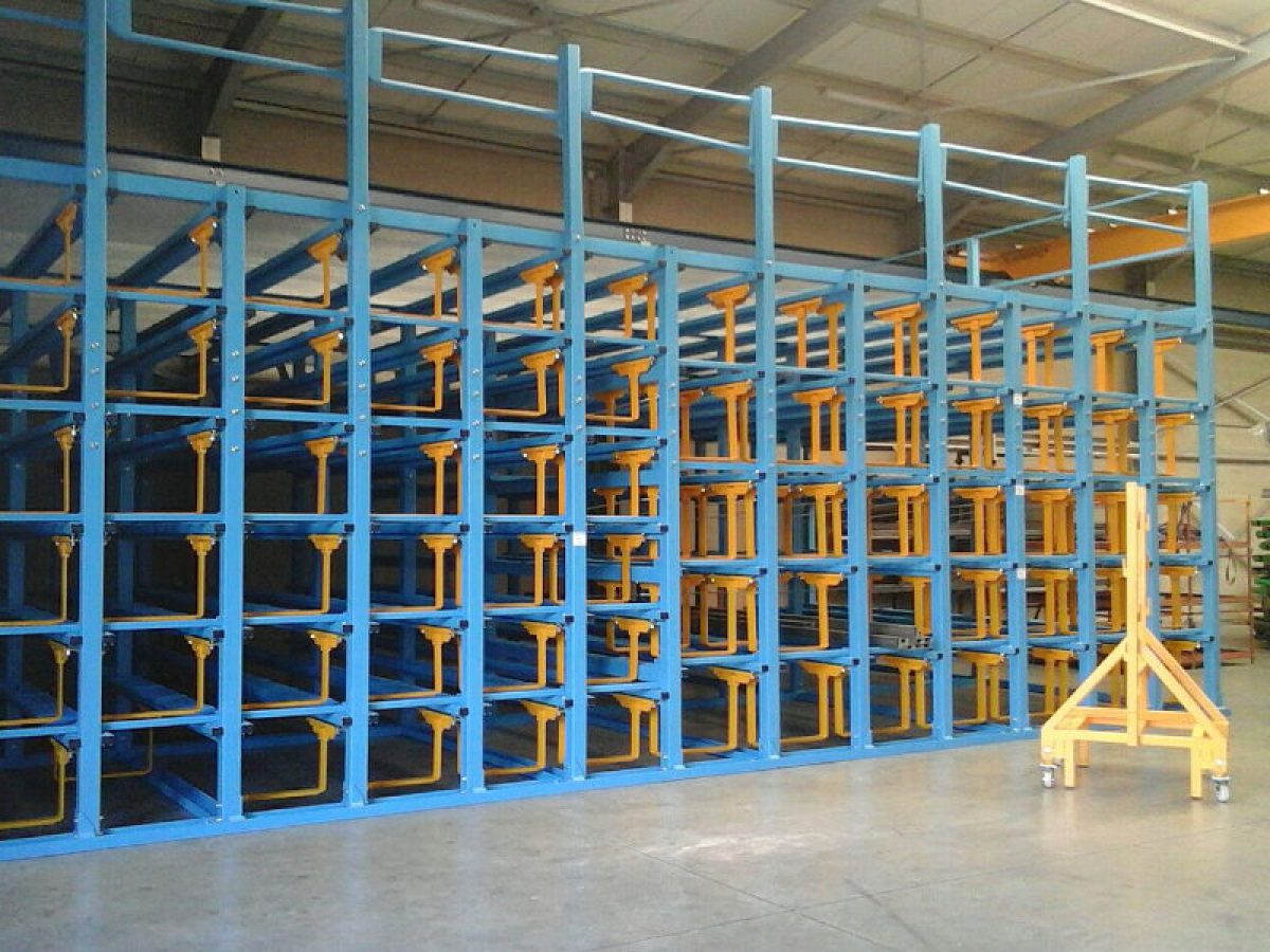 Sistema de almacenamiento de perfiles largos