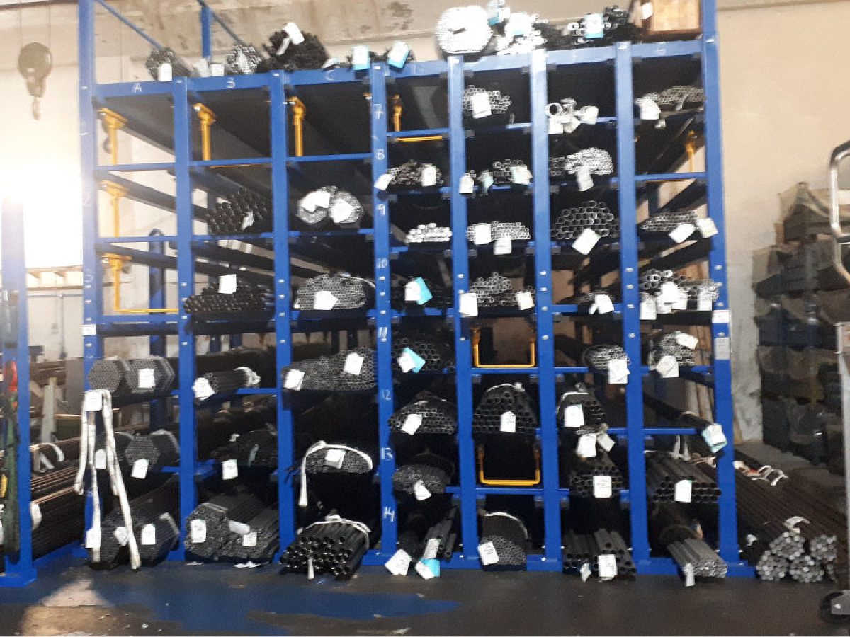Sistema de almacenamiento de perfiles largos