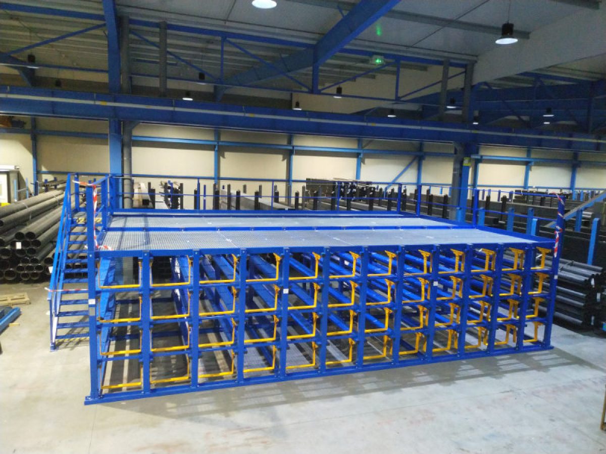 Sistema de almacenamiento de perfiles largos