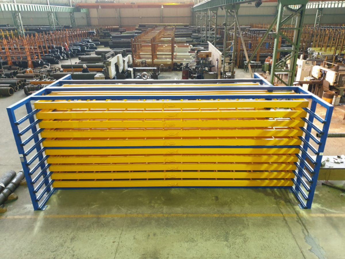 Sistema de almacenamiento de perfiles largos
