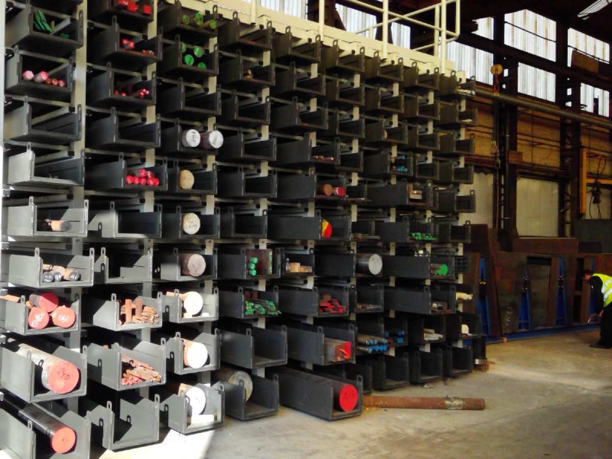 Sistema compacto de almacenamiento de perfiles largos